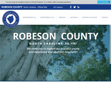 Tablet Screenshot of co.robeson.nc.us